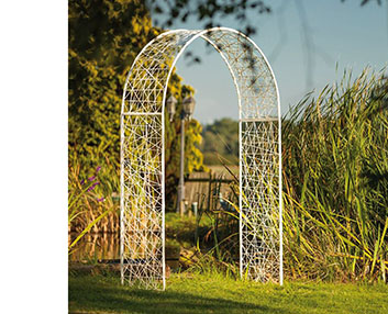 Arcos de malla de fibra de vidrio para el jardín 
